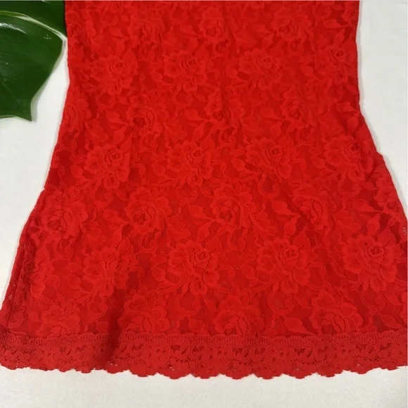 NWT $52 Hanky Panky [ XS ] 1390L Signature Sheer Lace Lingerie Camisole Red - Picture 6 of 14